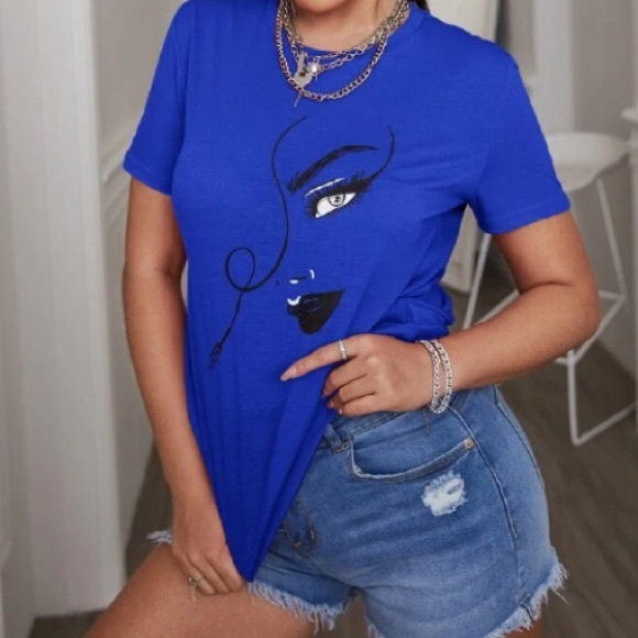 Royal Blue T-shirt 8/10(M), 12(L) or 14(XL) - Picture 2 of 7